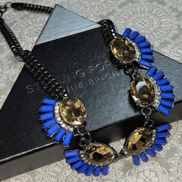 💜AVAIL💜Sterling Forever GunMetal CZ Necklace - Picture 2 of 8